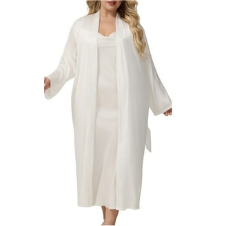 Ahdbta Womens Bath Gown Long Sleeve Fleece Winter Hooded Nightgown