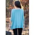 thumbnail image 3 of Jack David Collection Piko Style Top 3/4 Sleeve Casual Neck T-Shirt Oversized of Shoulder, 3 of 3