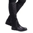 thumbnail image 4 of 2PCS Equestrian Half Chap, Cowhide Leather & Canvas Horse Riding Gear, Breathable Riding Legwear, 4 of 7