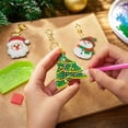 thumbnail image 4 of Christmas Diamond Painting Keychain Kit with 5D Rhinestone Mosaic, 12-Pack Assorted Festive Designs, for Student and Beginners, Diy Craft Set, 4 of 7
