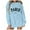 Light Blue, variant on Women Blouses Womens Pullover Hooded Sweaters College Sweatshirts Ladies Womens Large Hoodies Long Lightweight Sweatshirts Women Extra Large Yoga Running Winter Fashion Tops Hoodie Blue XL