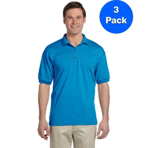 Mens 5.6 oz. DryBlend 50/50 Jersey Polo 3 Pack