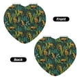 thumbnail image 2 of Bingfone Jungle Leopard Yellow Print Compact Vanity Makeup Mirror for Men Women Girls for Pocket Purse Wallet Handbag,Portable Small Handheld Beauty Mirror-Heart Shape, 2 of 9