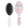 thumbnail image 2 of Boho Chic Vintage Hair Brush, Artistic Floral Paddle Comb for Wet and Dry Hair, Soft Bristles and Natural Grip, Retro Pattern for Aesthetic Lovers, 2 of 8