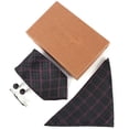 thumbnail image 3 of Coofit Necktie Box Set Formal - Pocket Handkerchief Tie Bar Clip Party Cufflink for Man, 3 of 8
