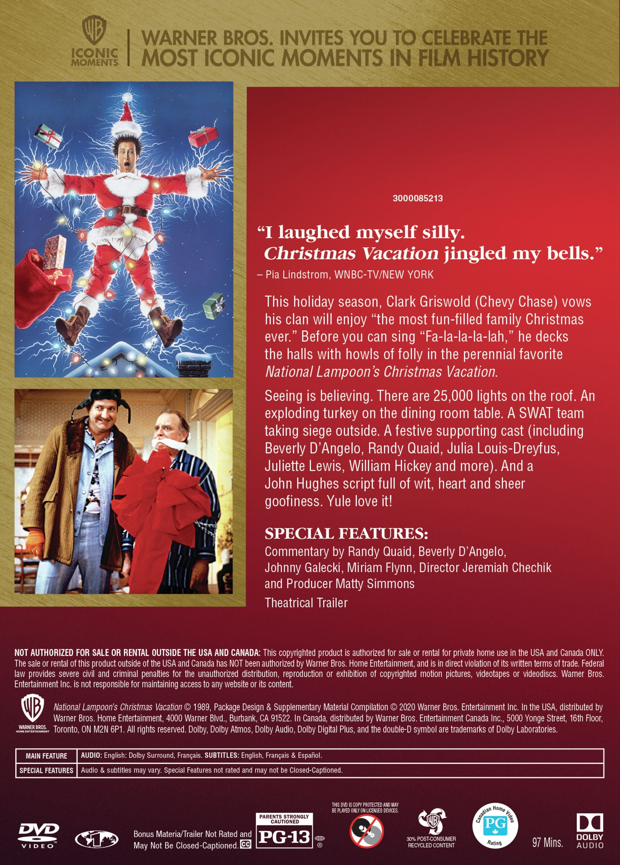 National Lampoon's Christmas Vacation (DVD), Comedy, Warner Bros.