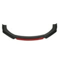 thumbnail image 3 of Front Splitter, Universal Front Bumper Spoiler Set  For Car Modification Glossy Black+Red,Carbon Fiber Style+Red, 3 of 8