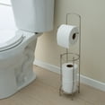 thumbnail image 3 of Bath Bliss Toilet Paper Holder and Dispenser in Satin Nickel, 3 of 8