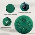thumbnail image 3 of Vggrvlo Steel Tongue Drum Ki+ds Instrument Musical Metal Tank Drums Set 6 Inch 8 Notes C-Key for Meditation Yoga Education Percussion （Green）, 3 of 8