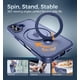thumbnail image 3 of Funda Magic John para iPhone 16 de 6.1" con Soporte Magnético Azul Mate, 3 of 7