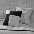 thumbnail image 6 of 7 Piece Faux Suede Comforter Set Grey Queen, 6 of 6