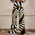 thumbnail image 2 of Bovemsi Wide Leg Pants Woman High Waist Patterned Lightweight Loose Fit Casual Colorful Trouser Imitation Jeans Travel Pants, 2 of 9
