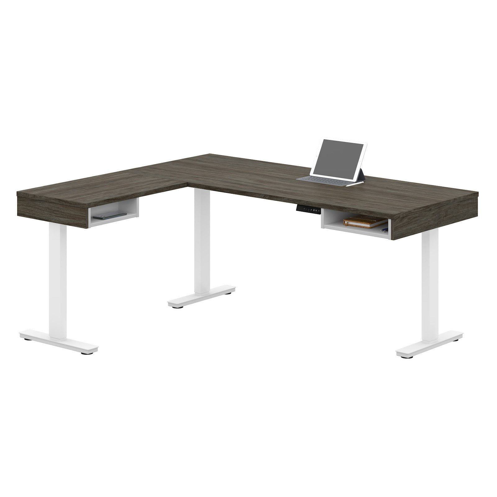 ergonomic Bestar Upstand Height-Adjustable Desk for Small Bedroom