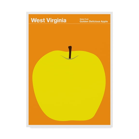 Trademark Fine Art 'West Virginia Apple' Canvas Art by Print Collection - Artist
