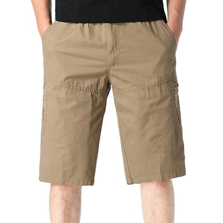 adviicd Aurola Workout Shorts Summer Mens Shorts Casual Adjustable Drawstring Elastic Waist Slim Shorts Men Casual Solid Summer Mid Waist Elastic Waist Loose Cargo Shorts With Multi Pockets Work Clothes for Men Season:Spring Summer Gender:Men Occasion:Casual Material:Cotton Pattern Type:Solid Style:Casual Length:Regular Fit:Fits ture to size Thickness:Standard Waist type:Mid waist How to wash:Wash it by hand  hang to dry in shade  prohibit bleaching What you get：1 PC Men Shorts Men Casual Solid Summer Mid Waist Elastic Waist Loose Cargo Shorts With Multi Pockets Work Clothes for Men