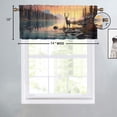 thumbnail image 4 of Deer Curtain Valance for Kitchen Wild Animal Autumn Hunting Jungle Rustic Cabin Window Valance for Living Room Bedroom, Kitchen Valance Rod Pocket Window Decor Curtain 54 by 18 in, 1 Panel, 4 of 6