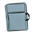 thumbnail image 3 of Art Portfolio Case Artists Backpack with Pockets, Handle Storage Organizer Kids Light Blue, 3 of 9