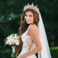 thumbnail image 4 of Pearl Crown Hermosa boda Diadema con estilo Trabajo de novia para decoración, 4 of 5
