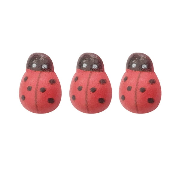 200 Pcs Mini Ladybugs Decor Microlandschaft Adornments Ornament Toy Animals Simulation Insects