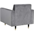 thumbnail image 5 of Meridian Furniture Lola Velvet Accent Chair in Gray, 5 of 5