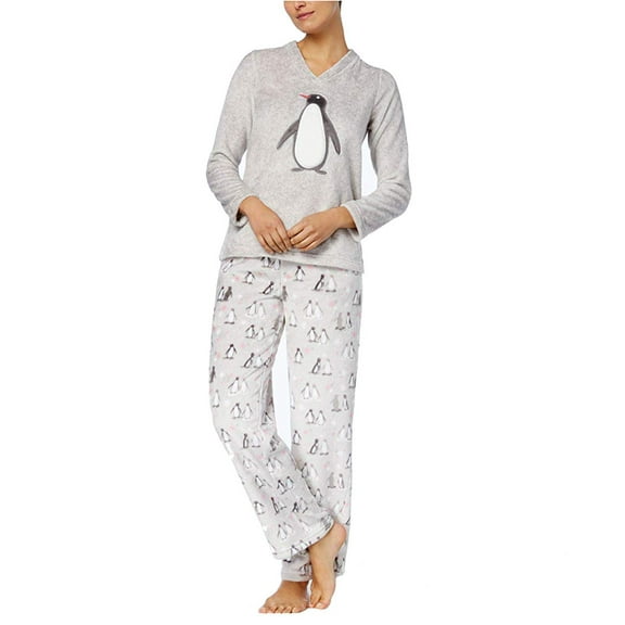 Charter Club Women's Plus Appliqué Pajama Set Red/white Size 2-Extra Large