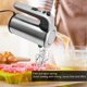 thumbnail image 4 of Electric Hand Mixer Adjustable Stainless Steel Kitchen Handheld Mixer with Whisk Beater Dough Hooks 200W, 4 of 5