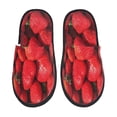 thumbnail image 1 of Balery Strawberry Red Pantuflas de Casa de Felpa Silenciosas con Diseño Estampado, Zapatillas Cómodas Antideslizantes de Algodón para Interior-Large, 1 of 8
