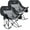 (Non-Heated) Black Rocking Chair(2 Pack), variant on ABORON Oversized Padded Camping Chair, Outdoor Folding Chair for Couple, Fully Padded Patio Chair Portable Heavy Duty Arm Chairs with Side Pockets, Cup Holder for Picnic, Fishing, Backpacking