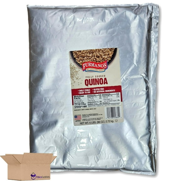 Furmano's Fully Cooked Quinoa Value Pack Bulk 6 Pound Pouch