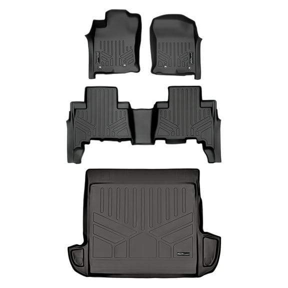 SMARTLINER 3 Rows Custom Fit Floor Liners Compatible with 2013 - 2024 Toyota 4Runner 5 Passenger