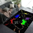 thumbnail image 1 of Game Controller Modern Area Rug Game Video Gaming Carpet Gamer Rug Floor Mat Soft with Non-Slip Backing Home Decor Gamer Room Decor for Living Room Bedroom (GM-5, 39.4" x 62.9"× 0.39" in), 1 of 3
