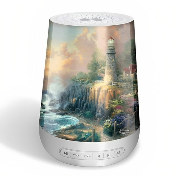 Thomas Kinkade Lighthouse Art Sleep Sound Machine with Night Light 6-inches from Bradford Exchange