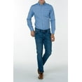 thumbnail image 5 of Gant Diamond G Men's Wool Commuter Fitted Button Down Shirt (3051362), Medium,  Hamptons Blue, 5 of 5