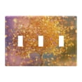 thumbnail image 2 of Dailycode Light Switch Plate Covers 2 Gang Wall Plate Plastics Outlet Covers for Kitchen Home Office Decor Golden Tree with Leaves Falling, 2 of 8