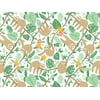 1 Unit Playful Sloth Wrapping Paper 24"x417' Counter Roll