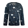 thumbnail image 5 of Women's Plus Size Heart Pattern Sweaters Spring 2026 Trendy Lightweight Button Valentine's Day Sweater, 5 of 6
