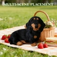 thumbnail image 5 of Hard-Frame Dachshund Plush Toy, Hollow Sausage Dog Figure with Soft Velvet Cover, Standing/Sitting Pose Animal Decor for Shelf & Gift Giving, 5 of 10