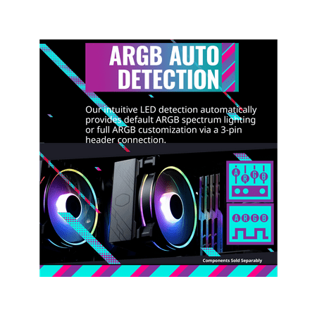 Cooler Master - Hyper 212 Halo 120mm CPU Cooling Fan with Gen 2 RGB Lighting - Black Edition