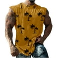 thumbnail image 2 of Vivianyo HD Men's Sleeveless Vest Top Summer Men Casual Fashion Printing Pullover Round Neck Sports Tank Tops Vest, 2 of 6