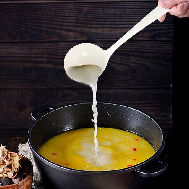 RKSTN Separating Spoon Oil Separating Spoon Oil Filtering Tool for Household Use Soup Draining and Oil Removing Spoon Oil Separating Spoon Oil Leaking Spoon Plastic Soup Spoon Kitchen Gadgets