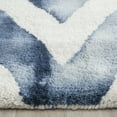 thumbnail image 3 of Safavieh Dip Dye Lara Distressed Wool Runner Rug, Ivory/Navy, 2'3" x 6', 3 of 7