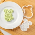 thumbnail image 5 of Cute Happy Easter Biscuit Embossed Mold Stencil Non-Stick, Plastic, Cookie Cutter, for Kitchen, 5 of 8