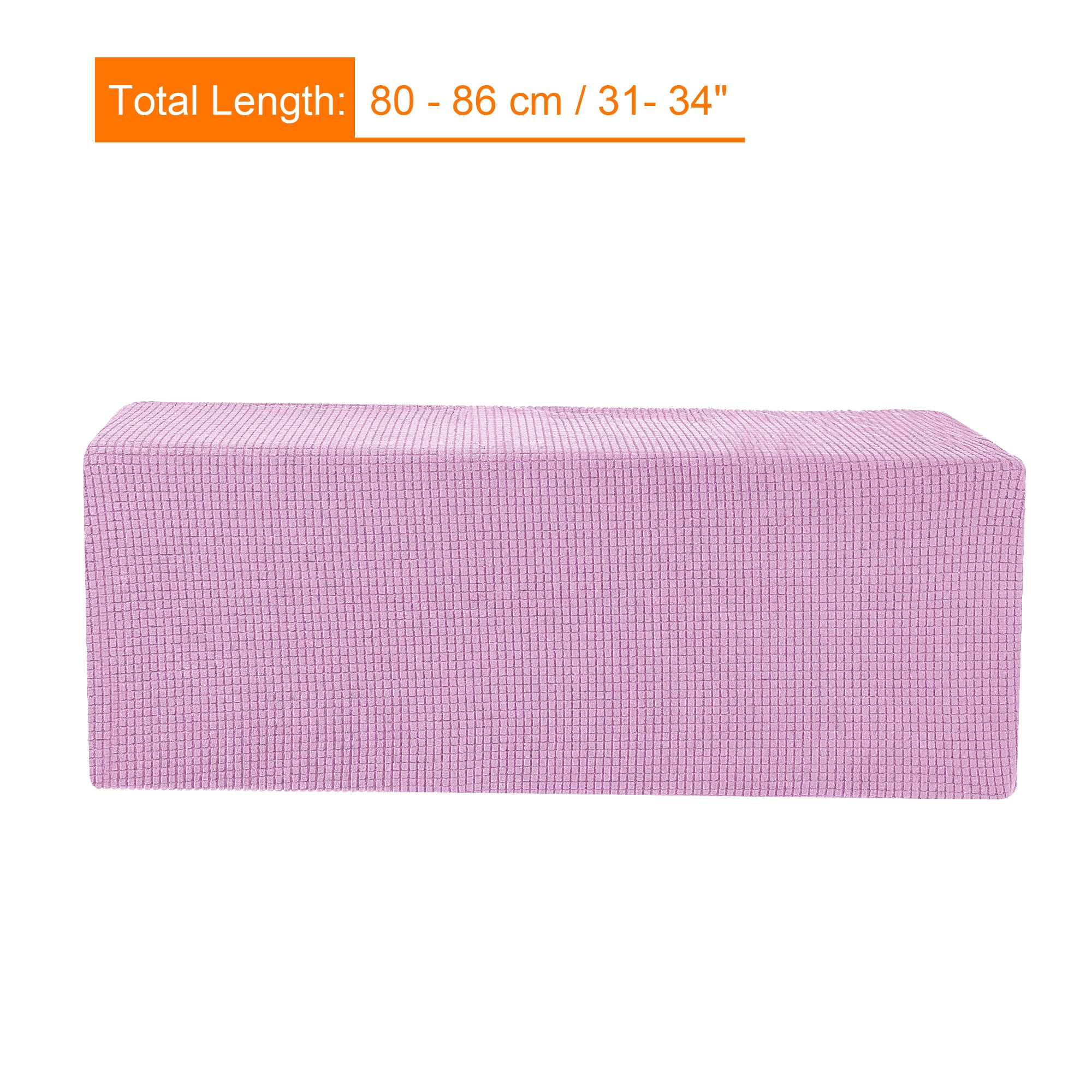 Unique Bargains Air Conditioner Cover Knitted Elastic Cloth Dustproof 88-95cm Purple