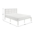 thumbnail image 4 of Lexicon Sanibel Metal Frame Queen Metal Platform Bed in White, 4 of 8