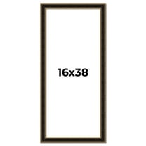 16x38 Frame Gold Antique Vintage Sold Wood Picture Frame | 1.75 Inch Moulding Width | Interior