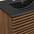 thumbnail image 2 of Modway Render 30" Modern Wood/Ceramic Bathroom Vanity in Walnut/Black, 2 of 9