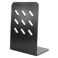 thumbnail image 3 of SHENMO 1Pair Simple Style Black Book Stand Metal Bookends for School Home Table Decor(9 Lattice), 3 of 9