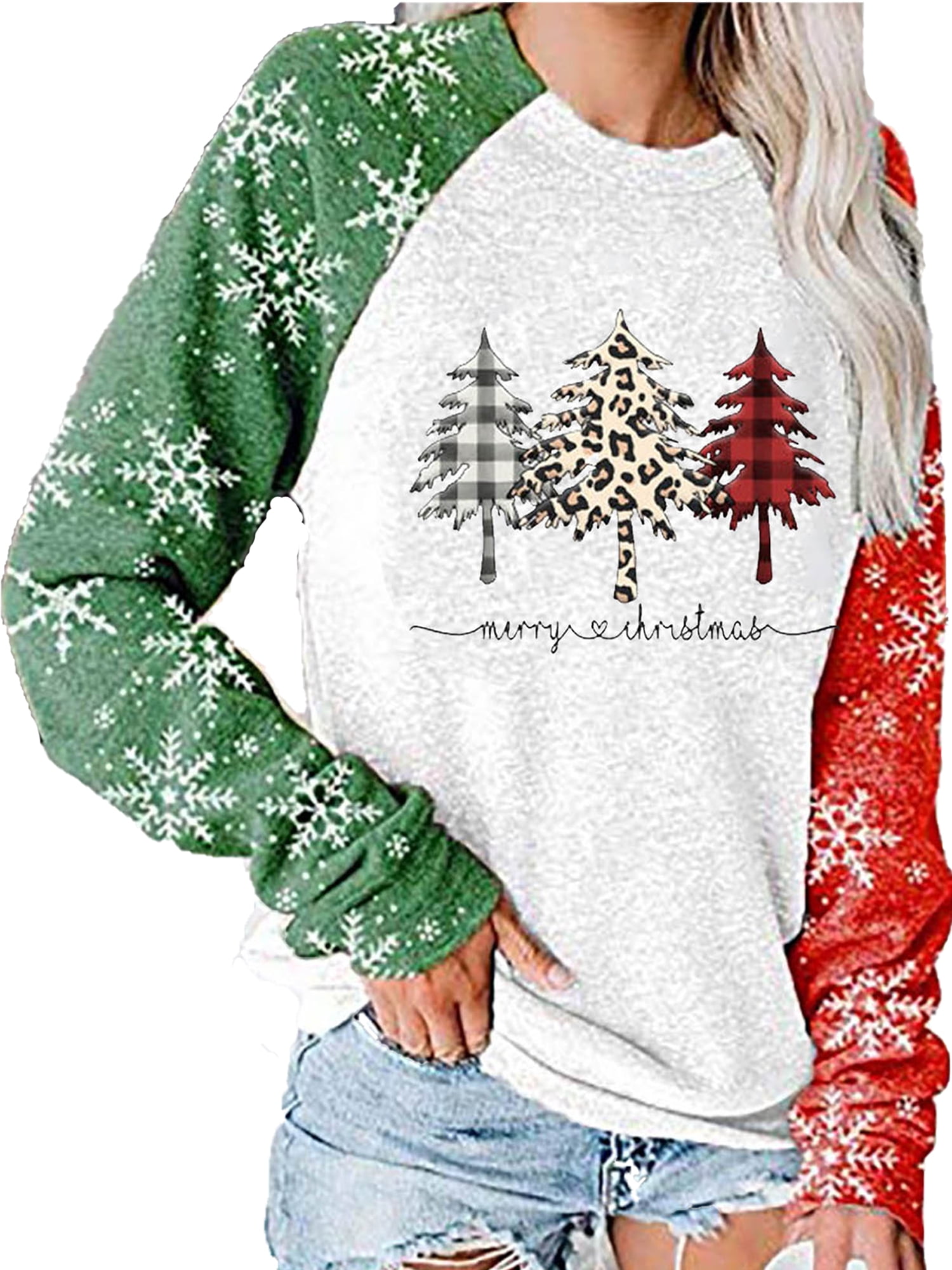 Womens Christmas shirt Farm Fresh Christmas Trees Vintage Distressed Sweatshirt Farm Christmas sweatshirt Cozy Sweater Holiday shirt