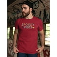 thumbnail image 2 of Spooky Vibes. Halloween Quote T-Shirt Men -Image by Shutterstock, Male x-Large, 2 of 4