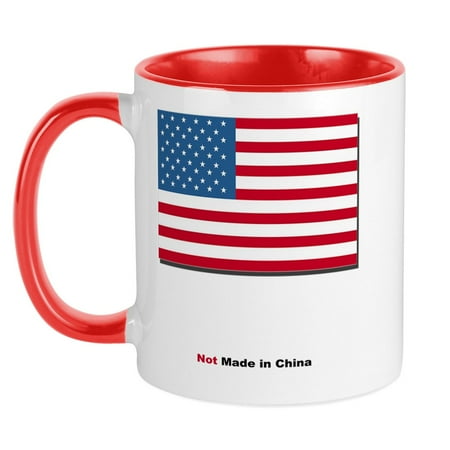 

CafePress - Not Made In China Mug - Ceramic Coffee Tea Novelty Mug Cup 11 oz